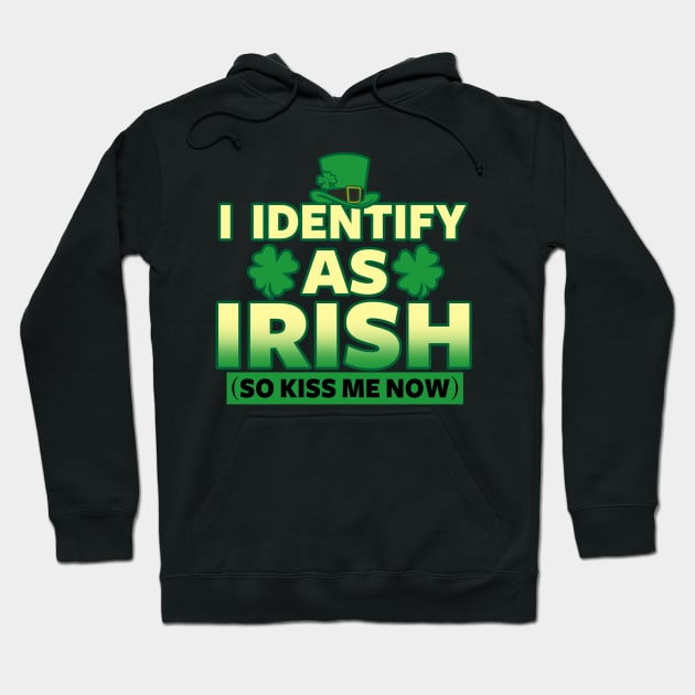 Saint Patrick's Day Funny Kiss Me I'm Irish Meme Hoodie by Originals By Boggs